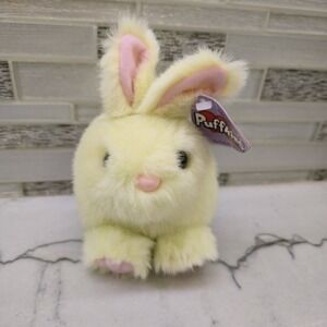 Vtg Puffkins Yellow SUNSHINE Bunny Rabbit‎ PlushSwibco Limited Edition W/Tag